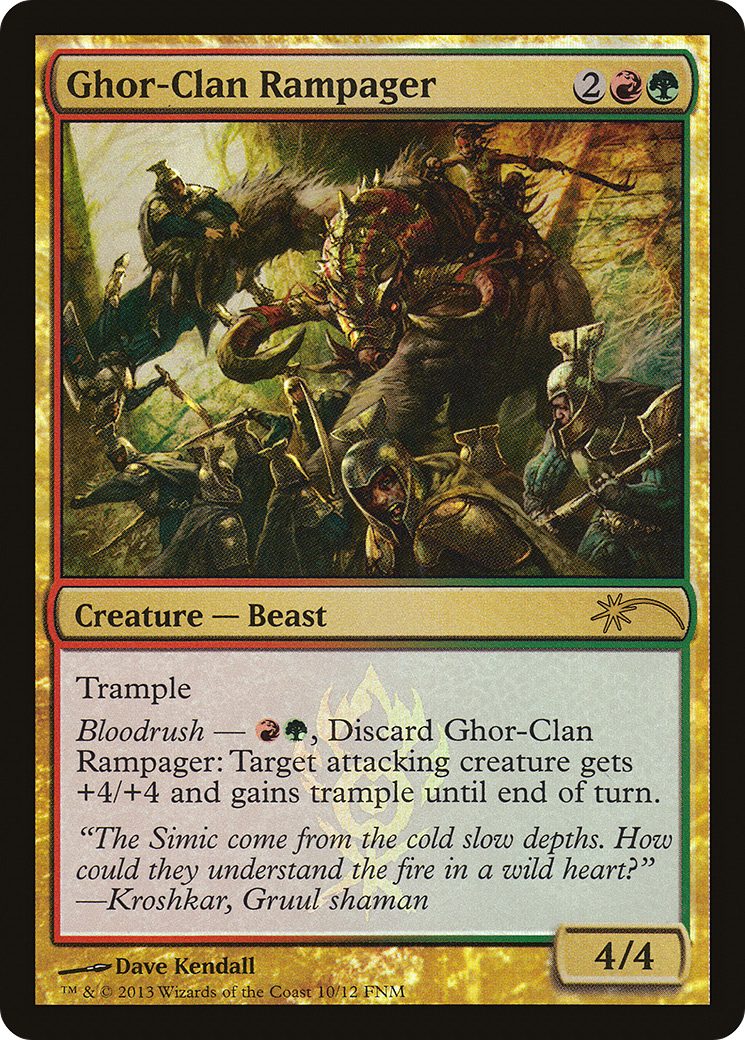 {R} Ghor-Clan Rampager [Friday Night Magic 2013][PA F13 010]