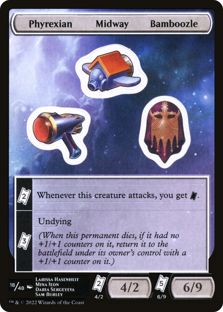 {C} Phyrexian Midway Bamboozle [Unfinity Stickers][SUNF 018]