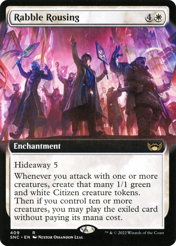 {R} Rabble Rousing (Extended Art) [Streets of New Capenna][SNC 409]