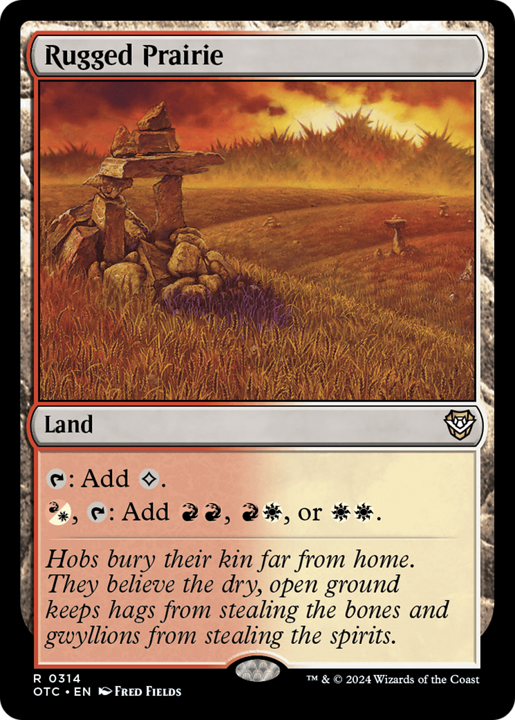 {R} Rugged Prairie [Outlaws of Thunder Junction Commander][OTC 314]