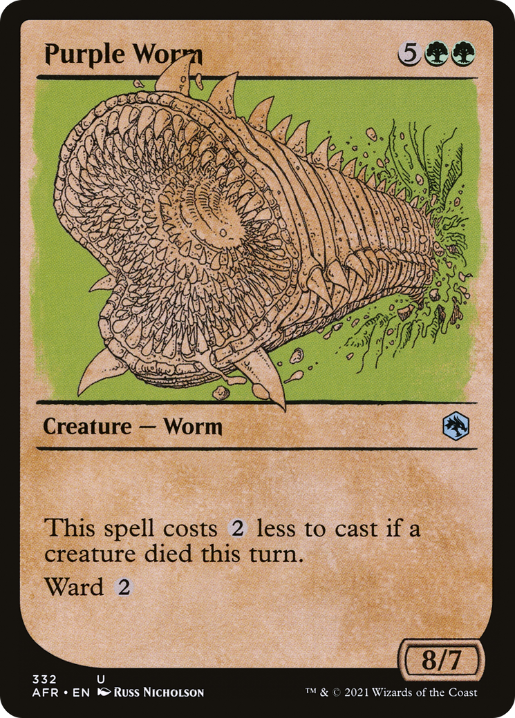 {C} Purple Worm (Showcase) [Dungeons & Dragons: Adventures in the Forgotten Realms][AFR 332]