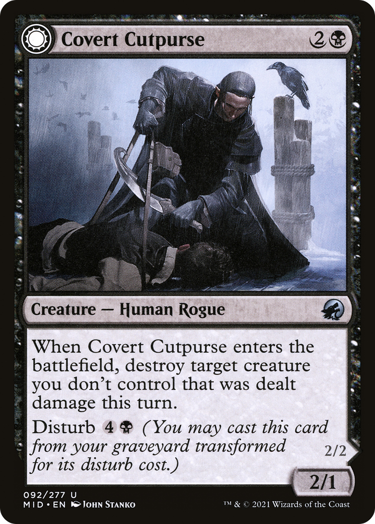 {C} Covert Cutpurse // Covetous Geist [Innistrad: Midnight Hunt][MID 092]