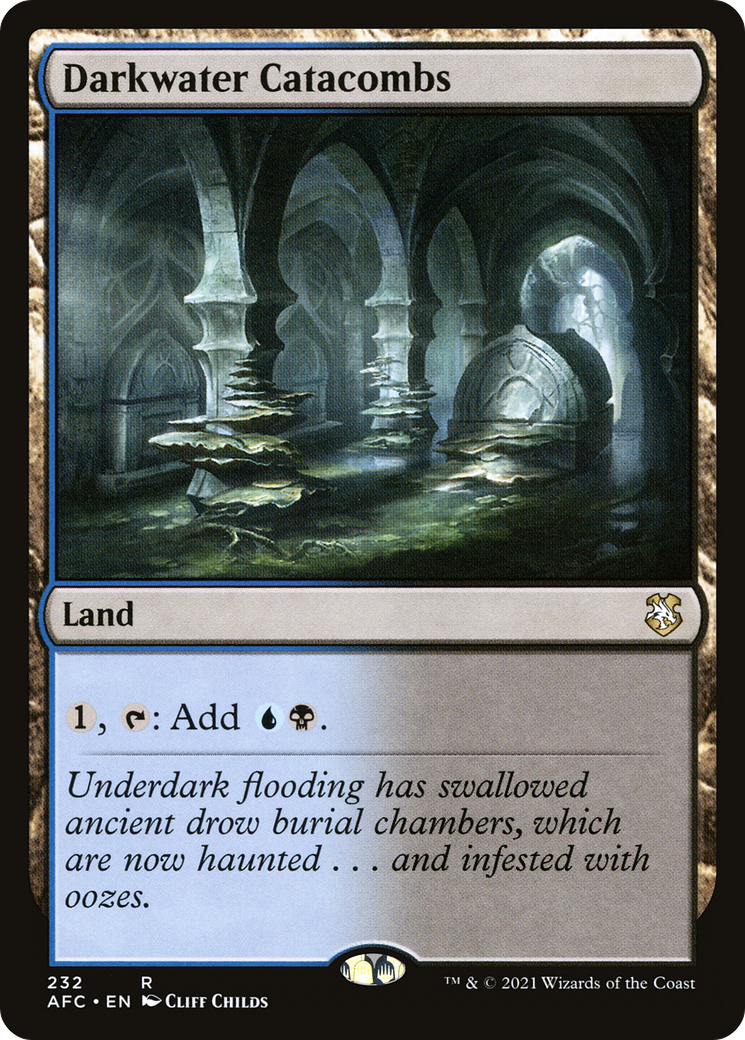 {R} Darkwater Catacombs [Dungeons & Dragons: Adventures in the Forgotten Realms Commander][AFC 232]