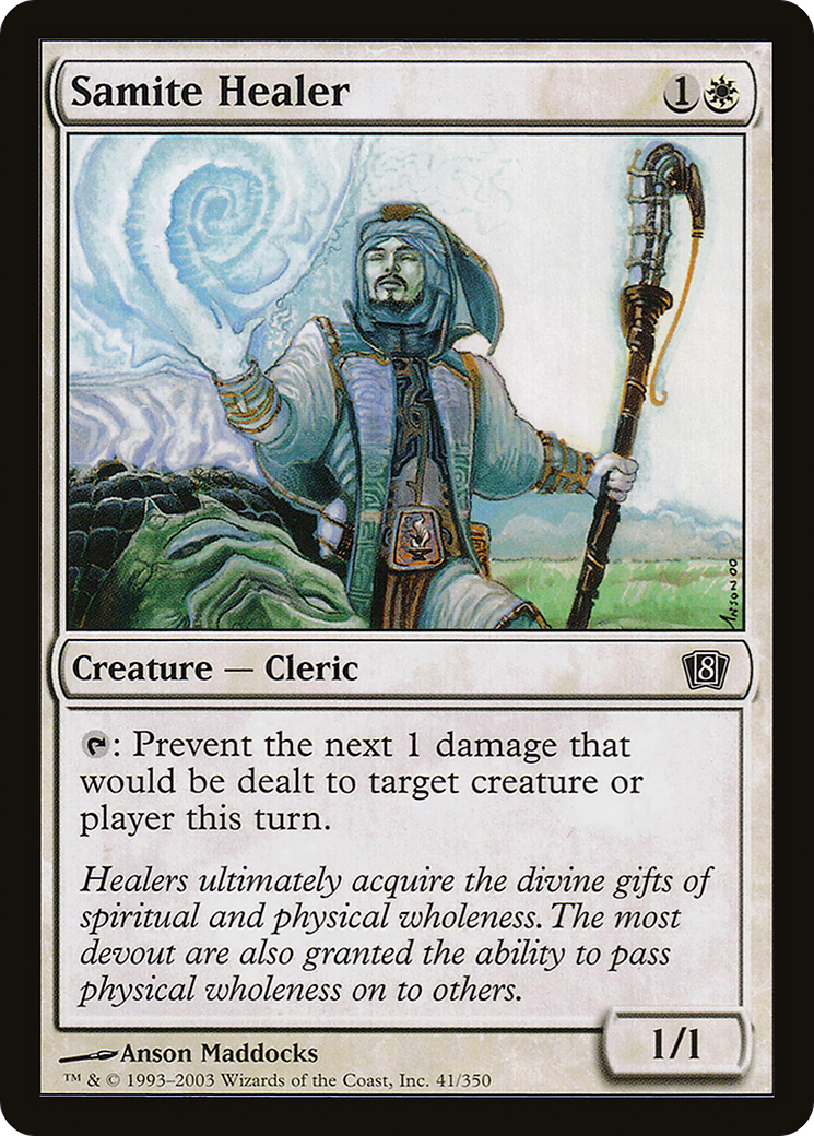 {C} Samite Healer [Eighth Edition][8ED 041]