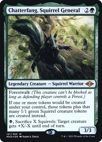 {R} Chatterfang, Squirrel General [Modern Horizons 2 Prerelease Promos][PR MH2 151]