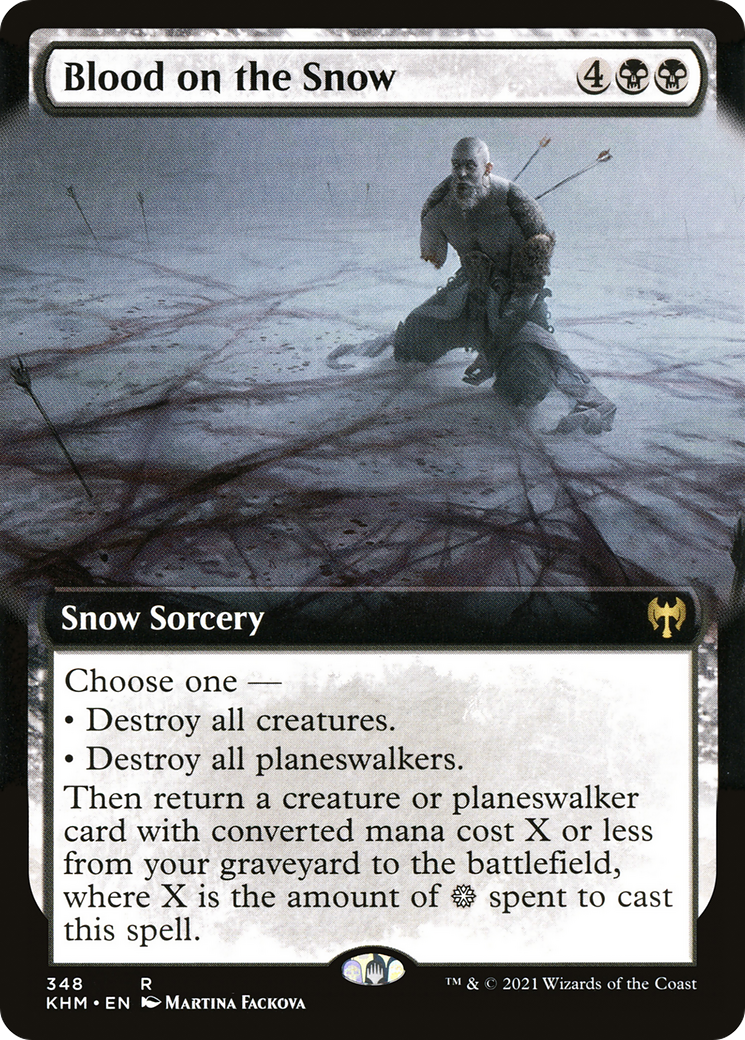 {R} Blood on the Snow (Extended Art) [Kaldheim][KHM 348]