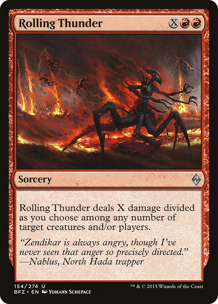 {C} Rolling Thunder [Battle for Zendikar][BFZ 154] - Misty Mountain Games