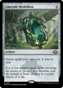 {R} Emerald Medallion [Modern Horizons 3][MH3 291]