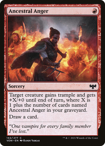 {C} Ancestral Anger [Innistrad: Crimson Vow][VOW 142]