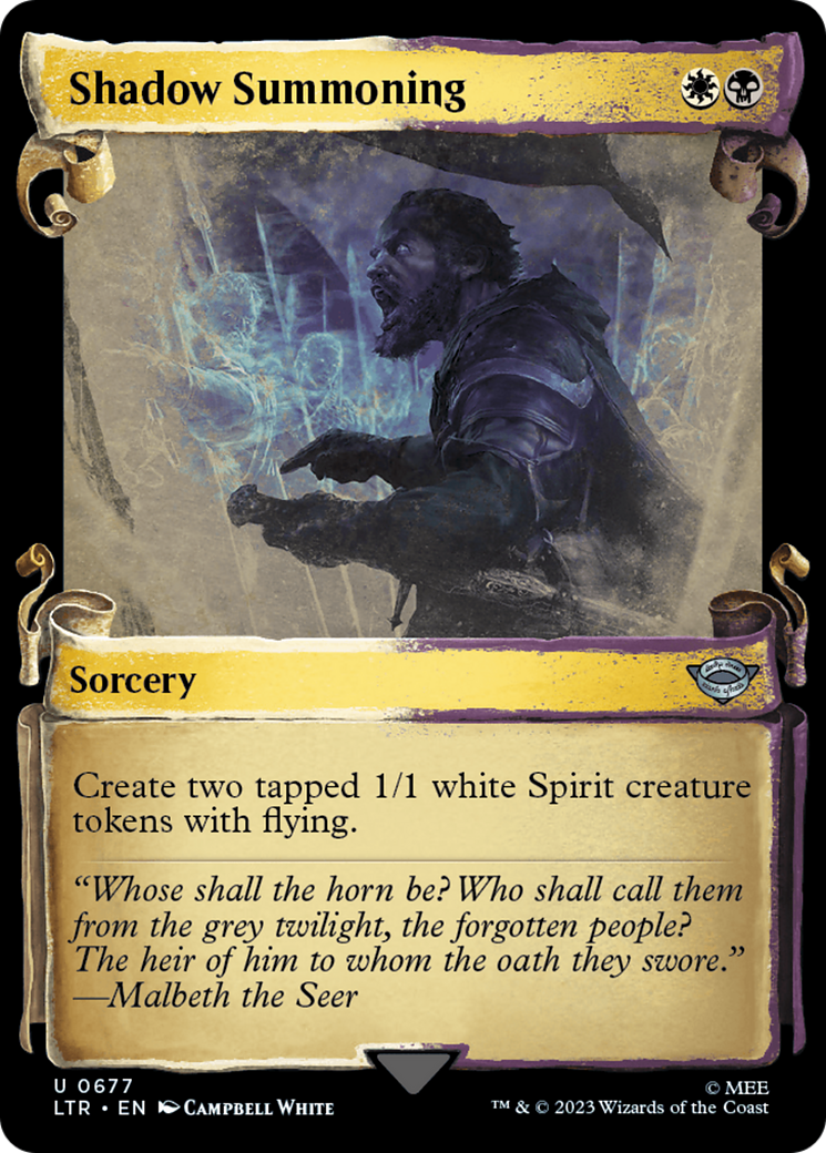 {C} Shadow Summoning [The Lord of the Rings: Tales of Middle-Earth Showcase Scrolls][LTR 677]