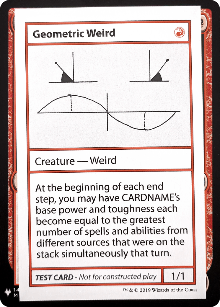 {R} Geometric Weird [Mystery Booster Playtest Cards][CON CMB1 069]