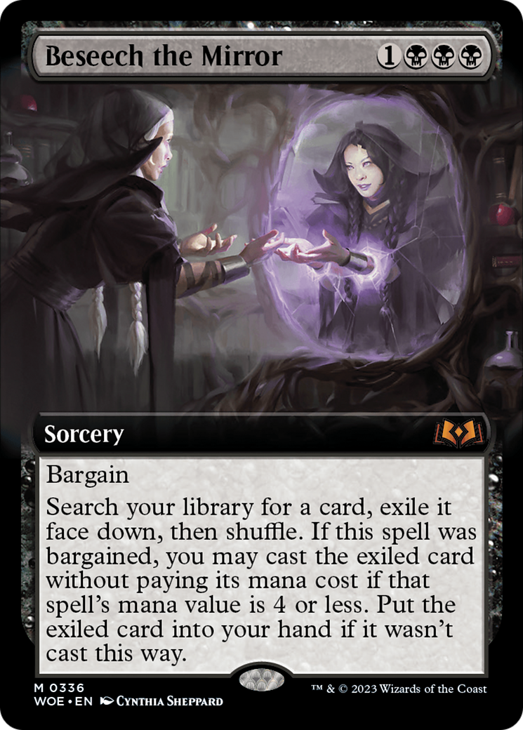 {@R} Beseech the Mirror (Extended Art) [Wilds of Eldraine][WOE 336]