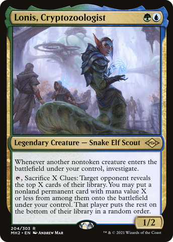{R} Lonis, Cryptozoologist [Modern Horizons 2][MH2 204]