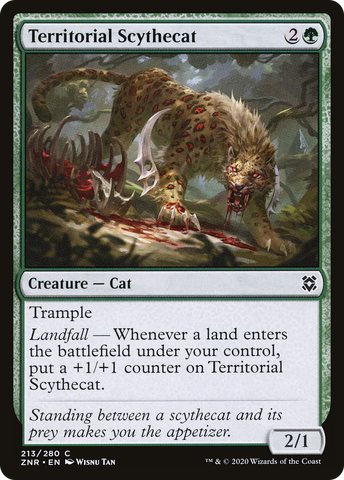 {C} Territorial Scythecat [Zendikar Rising][ZNR 213]