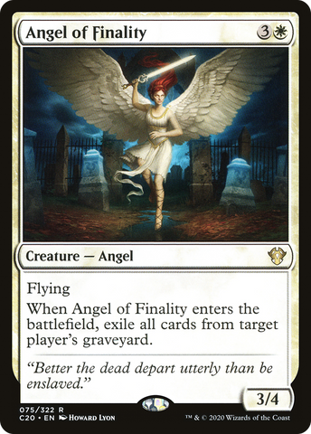 {R} Angel of Finality [Commander 2020][C20 075]