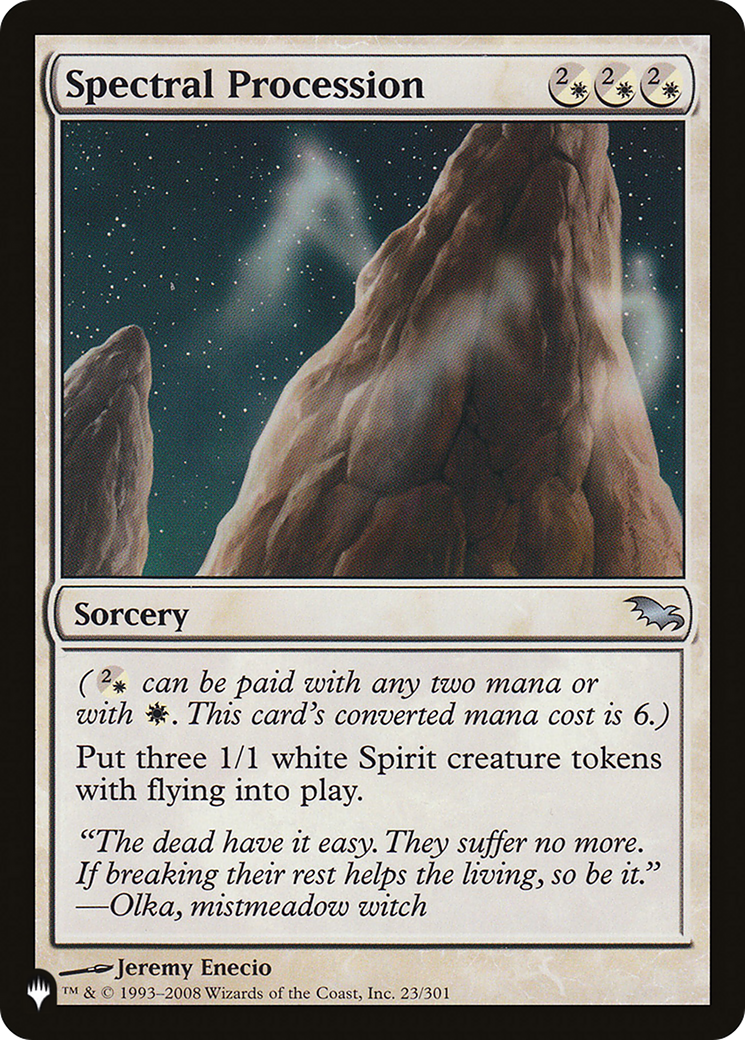 {C} Spectral Procession [LIST SHM-23]