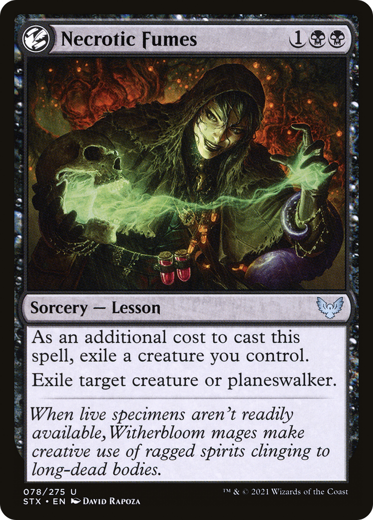{C} Necrotic Fumes [Strixhaven: School of Mages][STX 078]