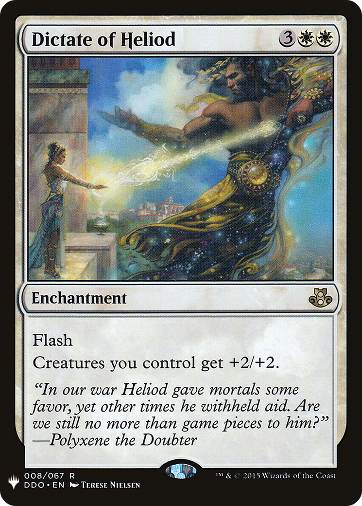 {R} Dictate of Heliod [Mystery Booster][LS DDO 008]