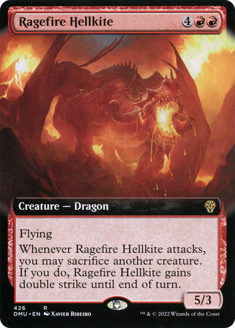 {R} Ragefire Hellkite (Extended Art) [Dominaria United][DMU 426]