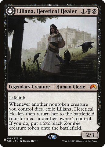 {R} Liliana, Heretical Healer // Liliana, Defiant Necromancer [Secret Lair: From Cute to Brute][LS ORI 106]