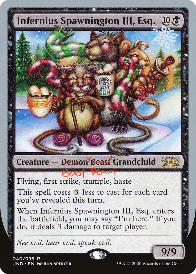 {R} Infernius Spawnington III, Esq. [Unsanctioned][UND 040]