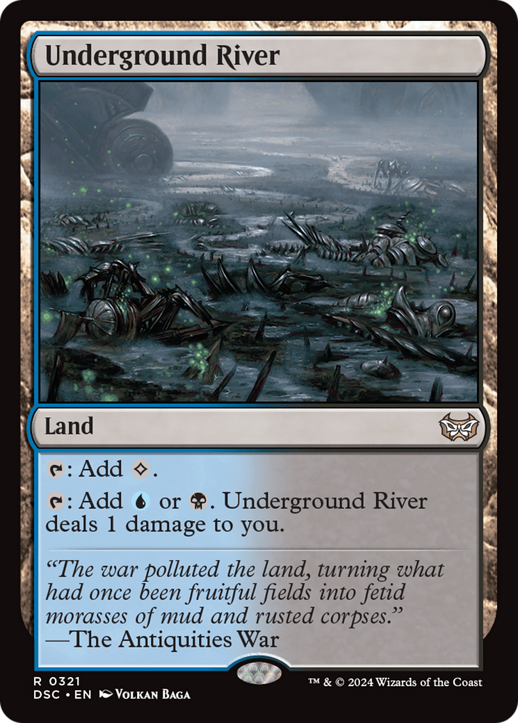 {R} Underground River [Duskmourn: House of Horror Commander][DSC 321]
