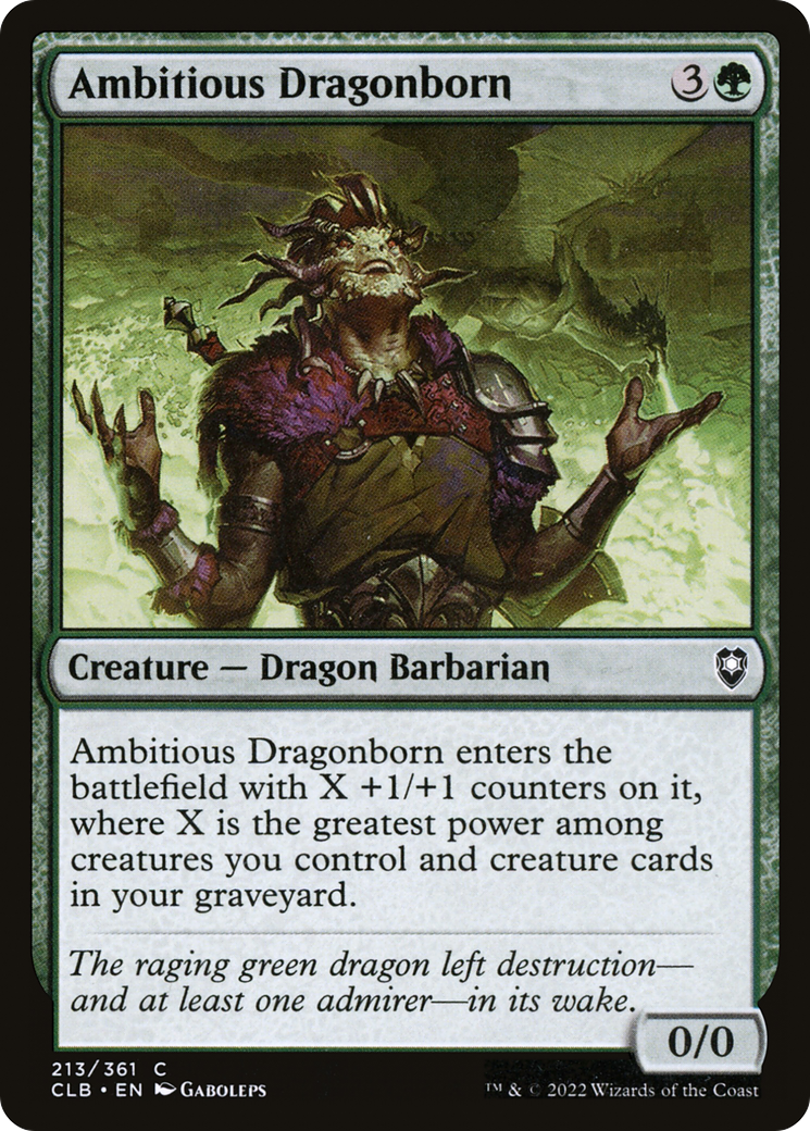 {C} Ambitious Dragonborn [Commander Legends: Battle for Baldur's Gate][CLB 213]