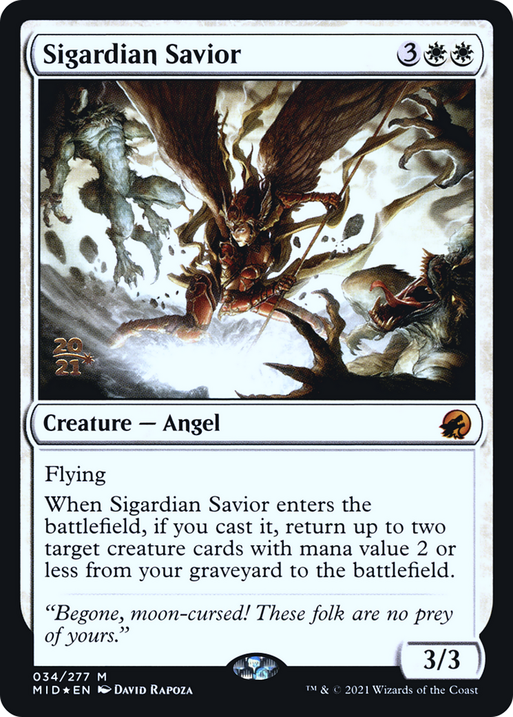 {R} Sigardian Savior [Innistrad: Midnight Hunt Prerelease Promos][PR MID 034]