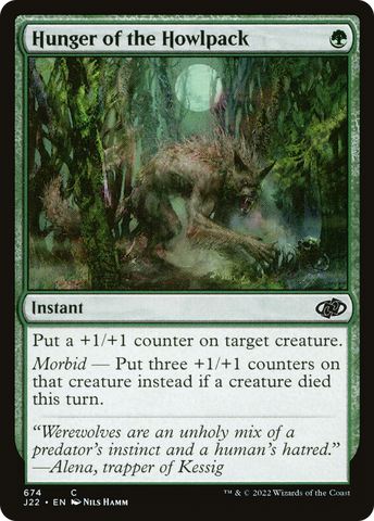 {C} Hunger of the Howlpack [Jumpstart 2022][J22 674]