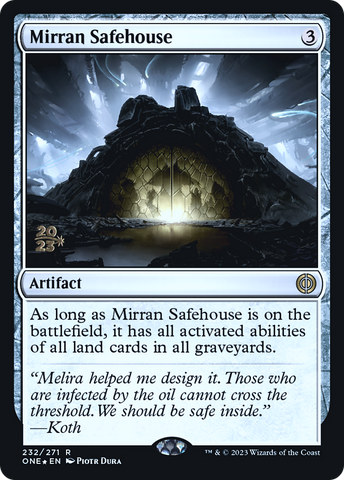 {R} Mirran Safehouse [Phyrexia: All Will Be One Prerelease Promos][PR ONE 232]