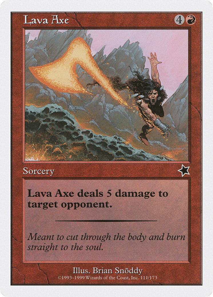 {C} Lava Axe [Starter 1999][S99 111]