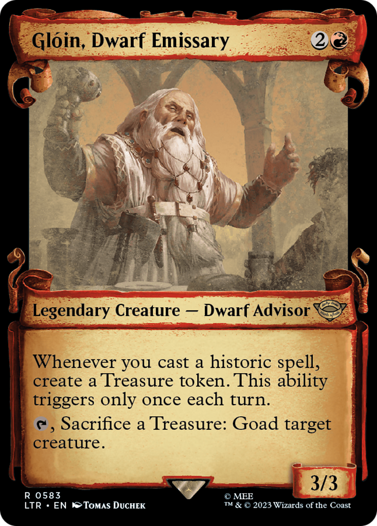 {R} Gloin, Dwarf Emissary [The Lord of the Rings: Tales of Middle-Earth Showcase Scrolls][LTR 583]
