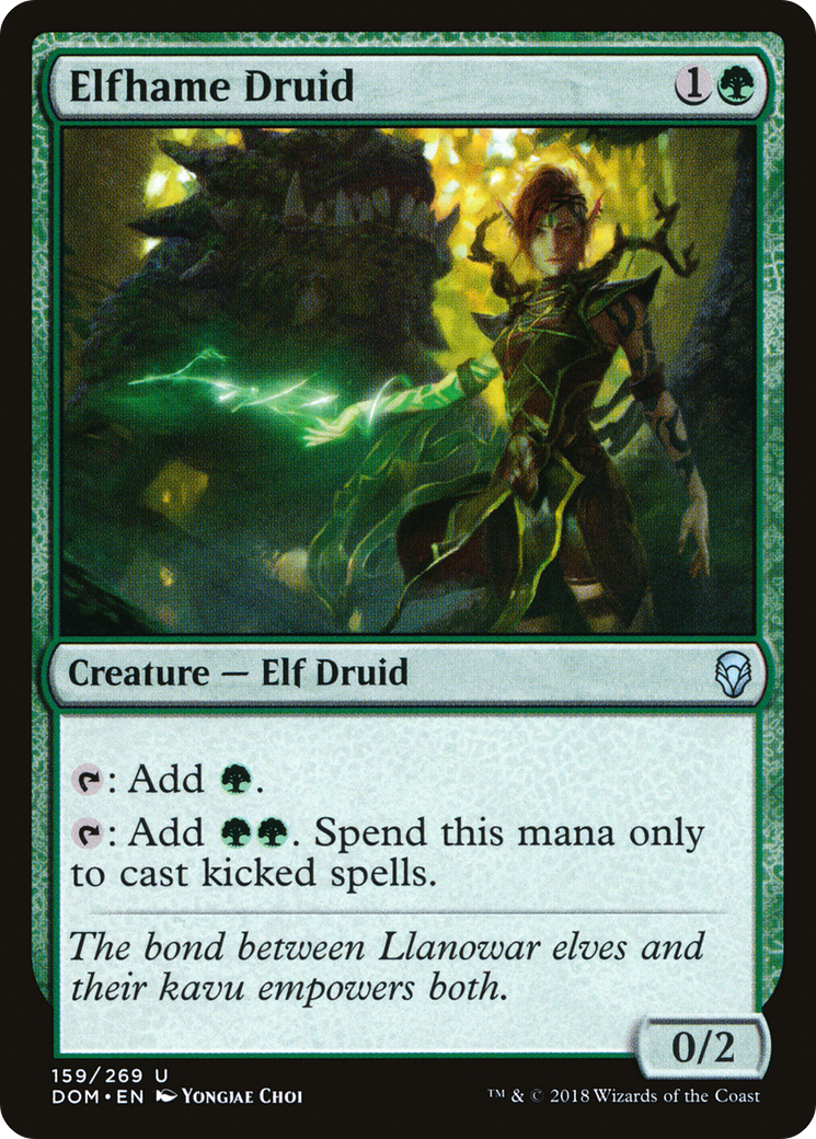 {C} Elfhame Druid [Dominaria][DOM 159]