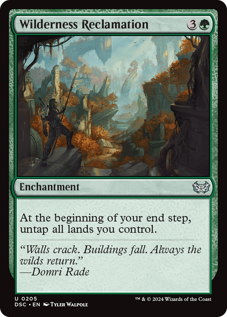 {C} Wilderness Reclamation [Duskmourn: House of Horror Commander][DSC 205]