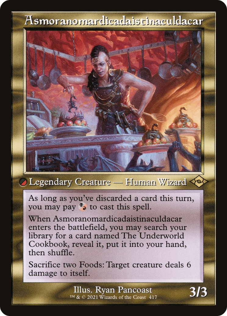 {R} Asmoranomardicadaistinaculdacar (Retro Frame) (Foil Etched) (Foil) [Modern Horizons 2] [MH2 417]