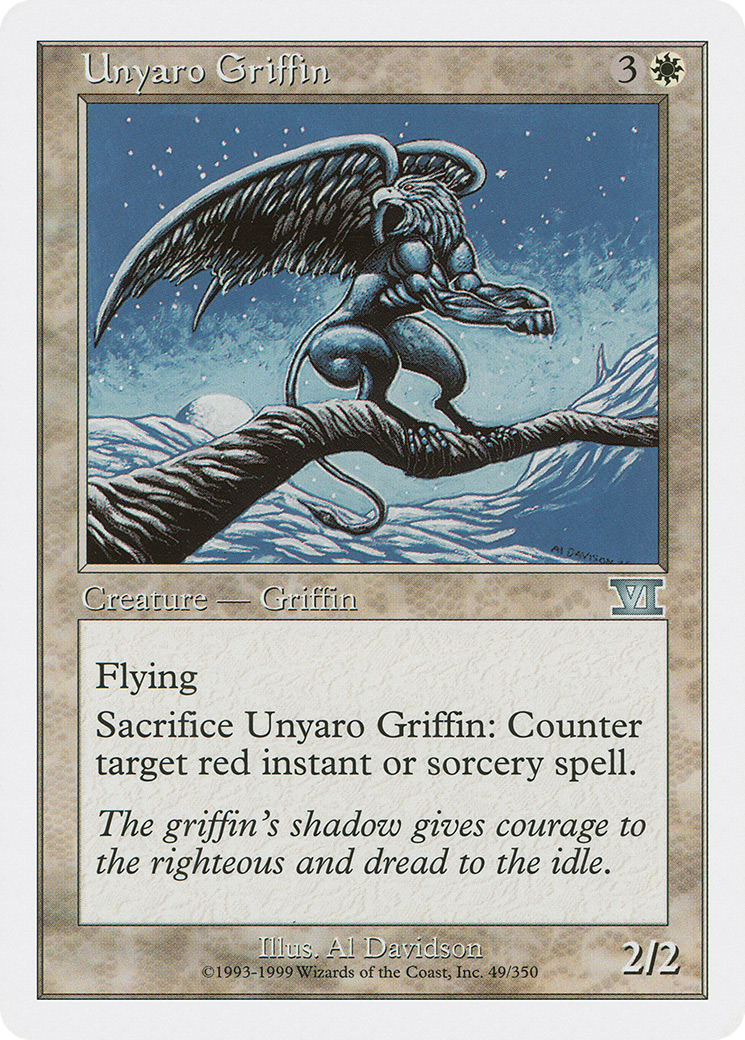 {C} Unyaro Griffin [Classic Sixth Edition][6ED 049]