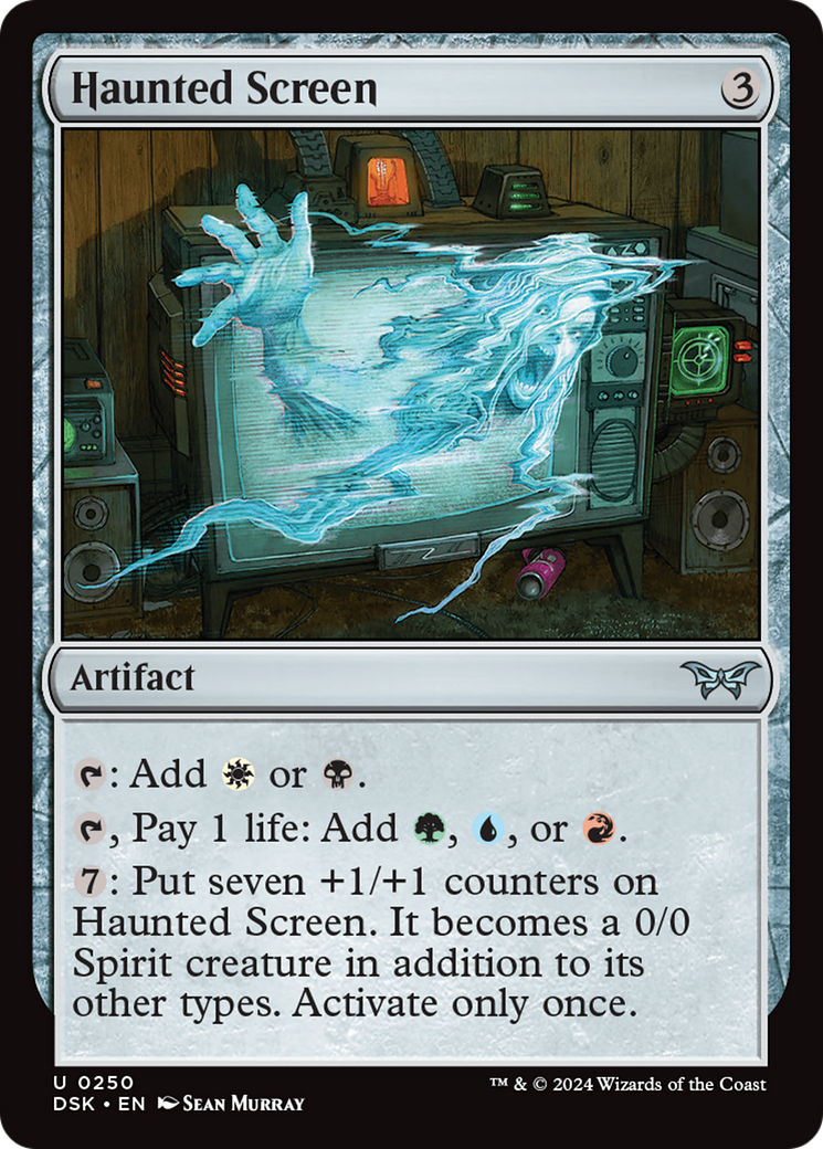 {@C} Haunted Screen [Duskmourn: House of Horror][DSK 250]