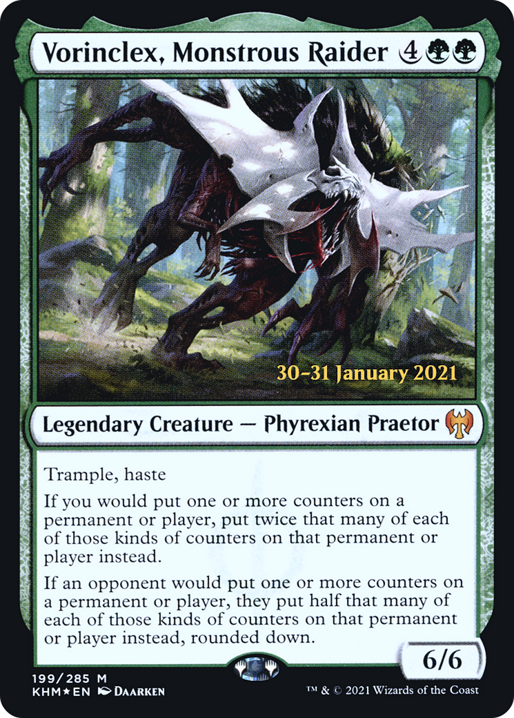 {R} Vorinclex, Monstrous Raider [Kaldheim Prerelease Promos][PR KHM 199]