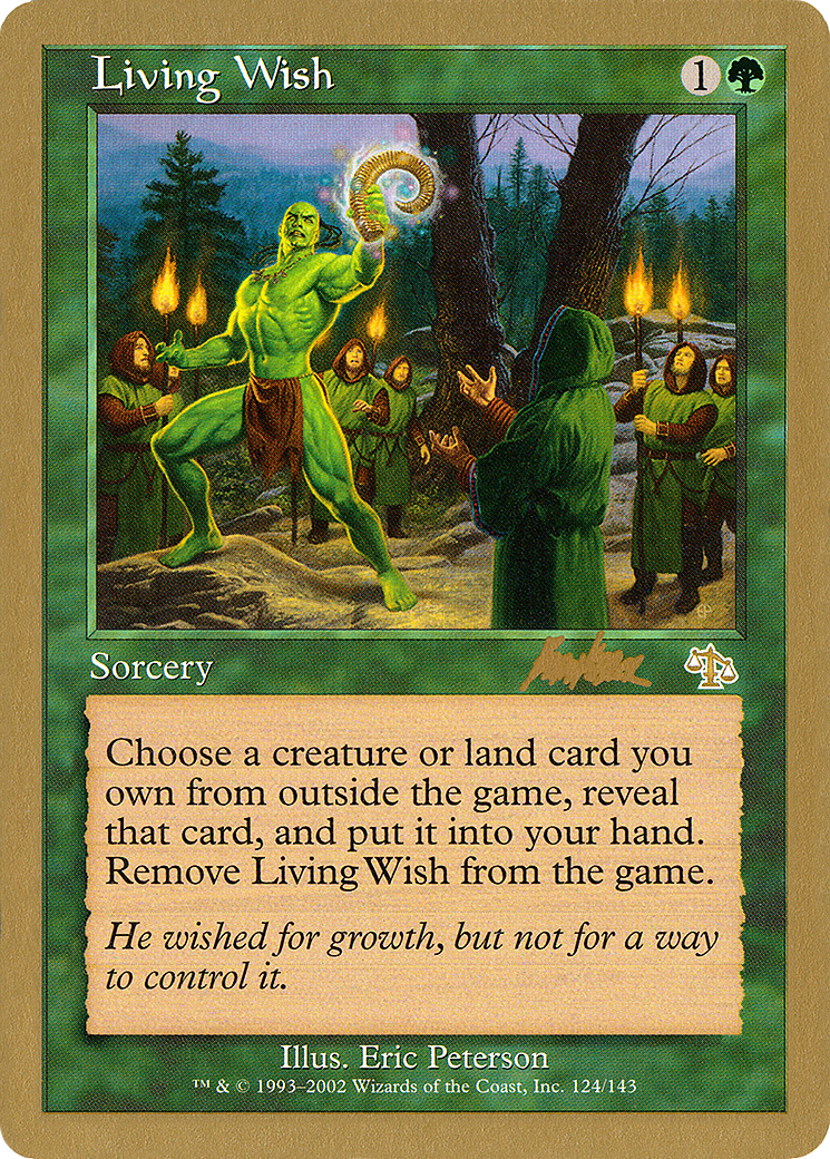 {R} Living Wish (Brian Kibler) [World Championship Decks 2002][GB WC02 BK124] - Misty Mountain Games