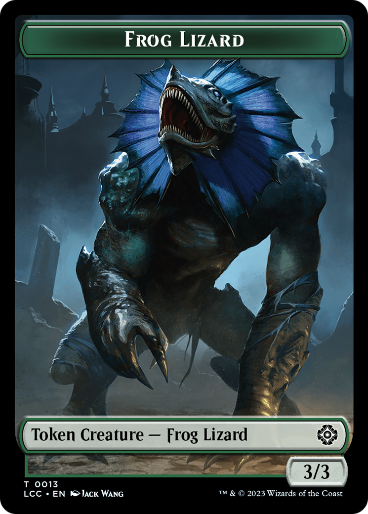 {T} Frog Lizard // Merfolk (0003) Double-Sided Token [The Lost Caverns of Ixalan Commander Tokens][TLCC 13//3]