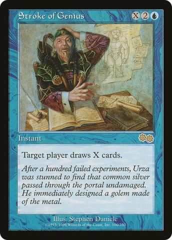 {R} Stroke of Genius [Urza's Saga][USG 100]