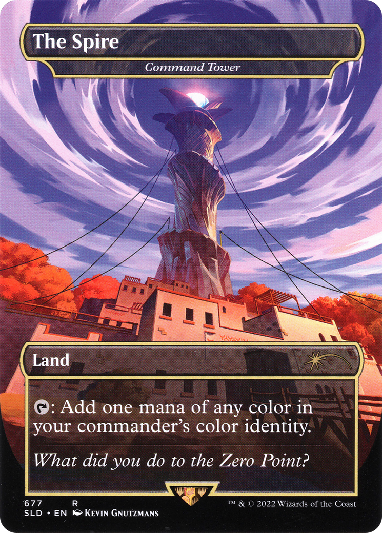 {R} Command Tower - The Spire (Borderless) [Secret Lair Drop Promos][SLD 677]
