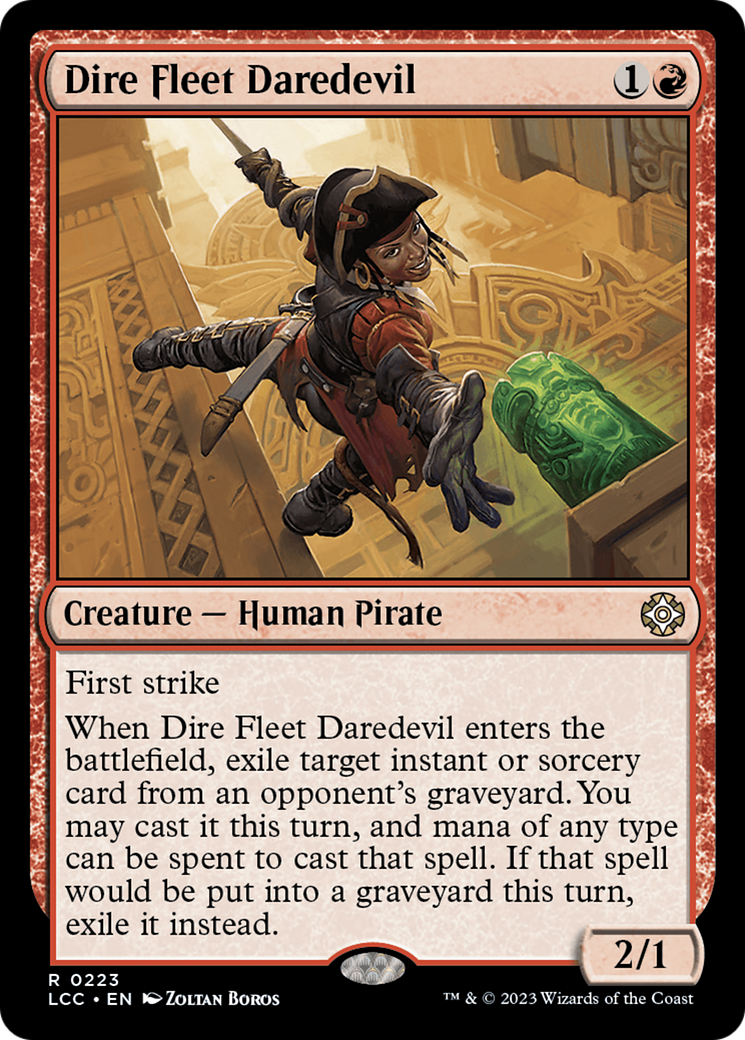 {R} Dire Fleet Daredevil [The Lost Caverns of Ixalan Commander][LCC 223]