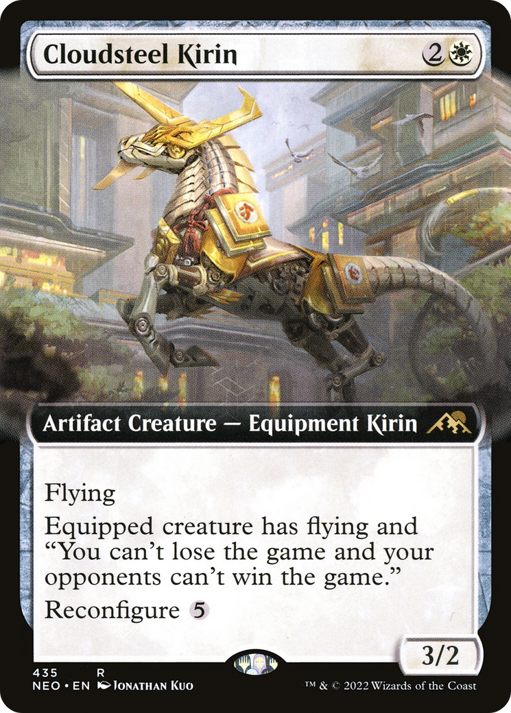 {R} Cloudsteel Kirin (Extended Art) [Kamigawa: Neon Dynasty][NEO 435]