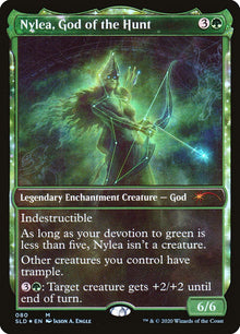 {R} Nylea, God of the Hunt (Foil): (enchantment, Showcase) [Secret Lair Drop Series] [SLD 080]