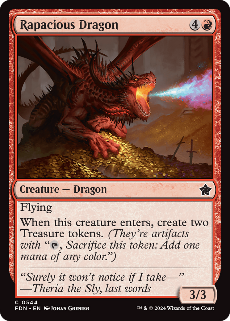 {@C} Rapacious Dragon [Foundations][FDN 544]