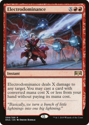 {R} Electrodominance (Promo Pack) [Ravnica Allegiance Promos][PP RNA 099]