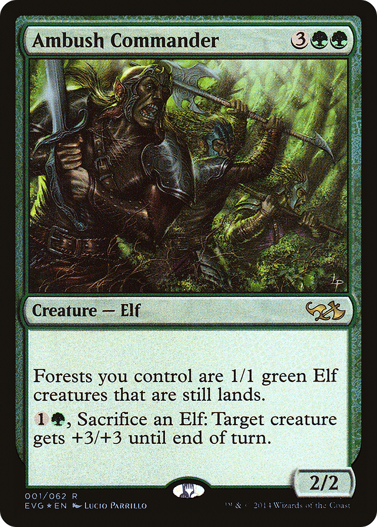 {R} Ambush Commander (Elves vs. Goblins) [Duel Decks Anthology][EVG 001]