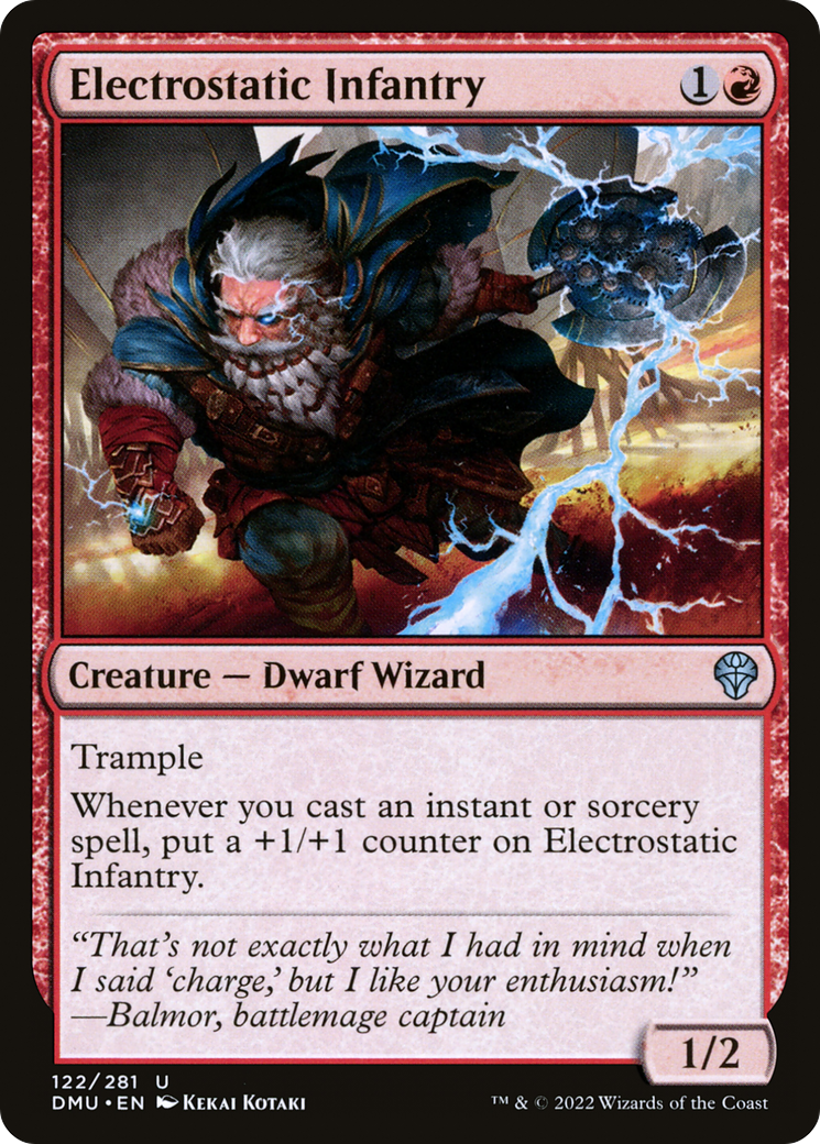 {C} Electrostatic Infantry [Dominaria United][DMU 122]
