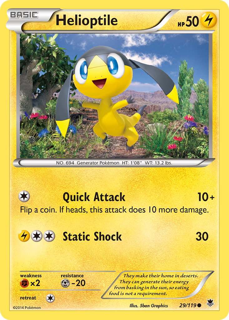 [PKM-C] Helioptile (29/119) [XY: Phantom Forces] - Misty Mountain Games